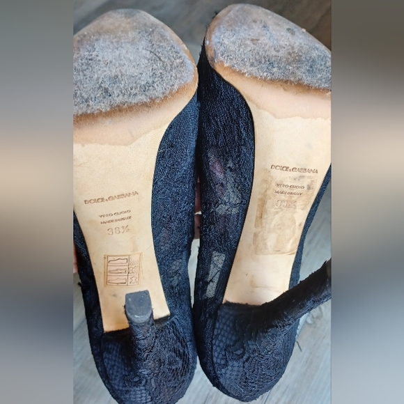 Dolce & Gabbana shoes. Size 38.5 in black - Picture 6 of 8